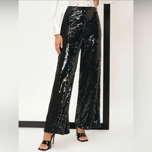 Shein Black sequin pants